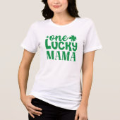 Een gelukkige Mama St. Patrick's Day Tri-Blend Shirt (Voorkant)