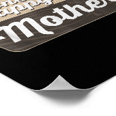 Een gelukkige moeder camper bijpassende verjaardag poster (Hoek)