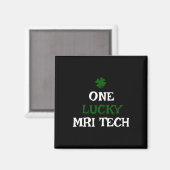 Een gelukkige MRI-tech St. Patrick's Day Funny Ier Magneet (Voorkant / Achterkant)