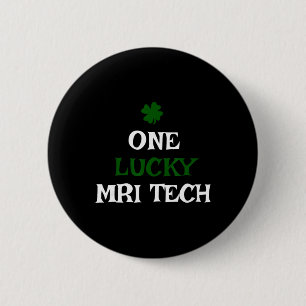 Een gelukkige Mri-tech St. Patrick's Day grappige  Ronde Button 5,7 Cm