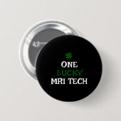 Een gelukkige Mri-tech St. Patrick's Day grappige  Ronde Button 5,7 Cm (Voorkant /achterkant)
