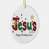 Een gelukkige omhelzing van Jesus van de Keramisch Ornament (Rechts)