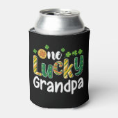 Een gelukkige opa bijpassende familie St Patrick's Blikjeskoeler (Blikje Voorkant)