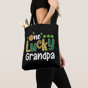 Een gelukkige opa bijpassende familie St Patrick's Tote Bag