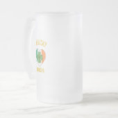 Een gelukkige opa matglas bierpul (Voorkant links)