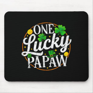 Een gelukkige opa St. Patrick's Day klavermannen Muismat