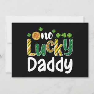 Een gelukkige papa bijpassende familie St Patrick' Kaart