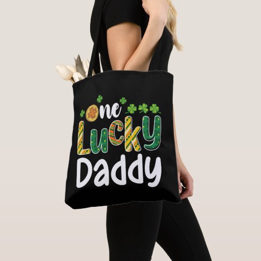 Een gelukkige papa bijpassende familie St Patrick' Tote Bag (Dichtbij)