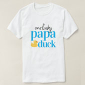 Een gelukkige papa eend 1e verjaardag viering t-shirt (Design voorkant)