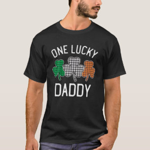 Een gelukkige pappa St. Patrick's Day Irish Flag P T-shirt
