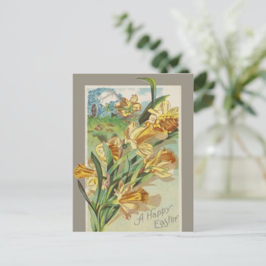 Een gelukkige Pasen Feestdagenkaart (Staand voorkant)