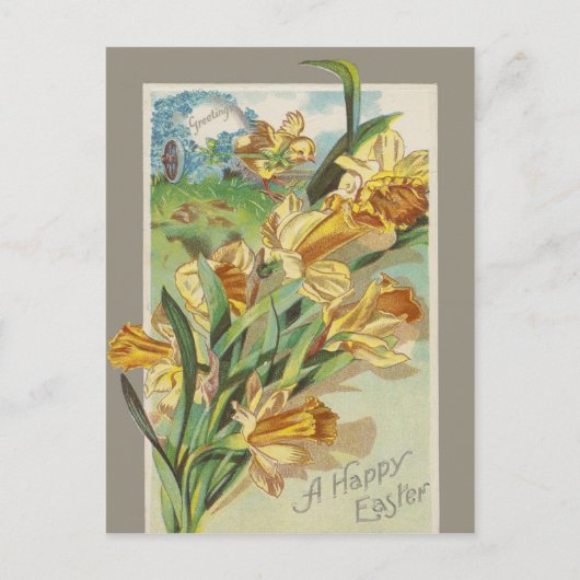 Een gelukkige Pasen Feestdagenkaart (Voorkant)