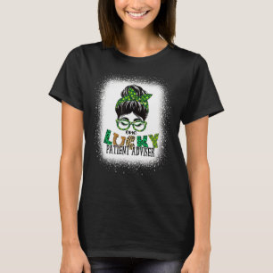 Eén gelukkige patiënt adviseur gebleekte rommelige t-shirt