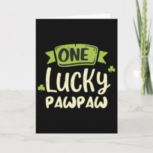 Een gelukkige Pawpaw St. Patrick's Dag Grappige Ma Kaart