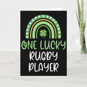 Een gelukkige rugby speler St. Patrick's Day grapp Kaart