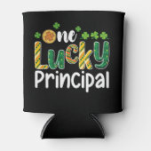 Een gelukkige schooldirecteur St Patrick's Day Blikjeskoeler (Voorkant)