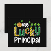 Een gelukkige schooldirecteur St Patrick's Day Briefkaart (Voorkant / Achterkant)