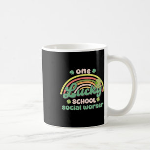 Eén gelukkige schoolmaatschappelijk werker St. Pat Koffiemok