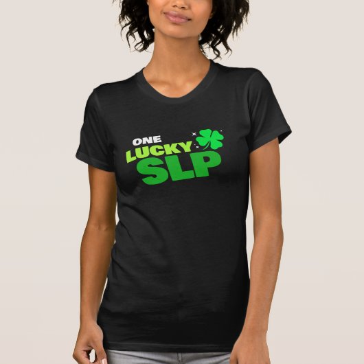 Een gelukkige SLP St. Patrick's Day T-shirt (Voorkant)