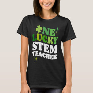Een gelukkige STEM-leraar Iers C St. Patrick's Day T-shirt