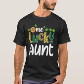Een gelukkige tante die familie St Patrick's Day m T-shirt (Voorkant)