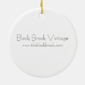 Een gelukkige Thanksgiving Pilgrim en  Ornament (Achterkant)