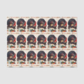 Een gelukkige Thanksgiving Turkije Tissuepapier (Voorkant)