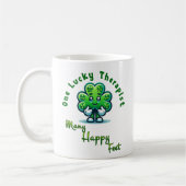 Een gelukkige therapeut St. Patrick's Day Fun Desi Koffiemok (Links)