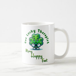 Een gelukkige therapeut St. Patrick's Day Fun Desi Koffiemok