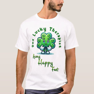 Een gelukkige therapeut St. Patrick's Day Fun Desi T-shirt
