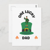 Eén gelukkige vader Iers Briefkaart (Voorkant / Achterkant)