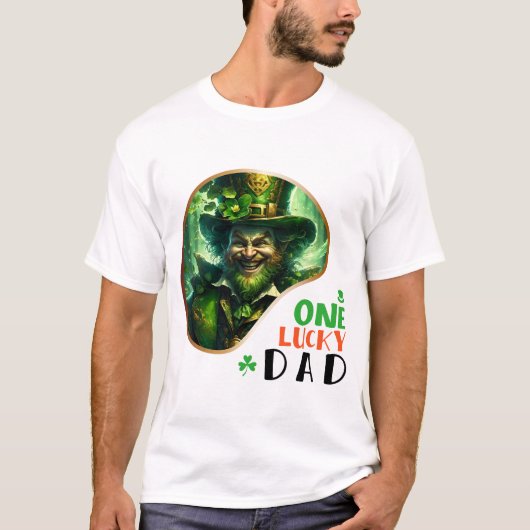 Een gelukkige vader - Ierse stap dansen T-shirt (Voorkant)