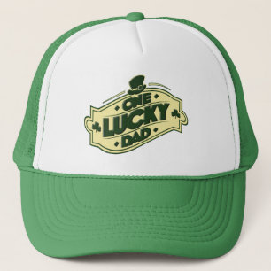 Eén Gelukkige Vader Klaverblad Trucker Pet