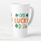 Eén gelukkige vader latte mok (Rechterhoek)