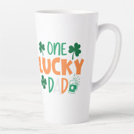 Eén gelukkige vader latte mok