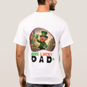 Een gelukkige vader - Leprechaun's pot van plezier T-shirt (Achterkant)