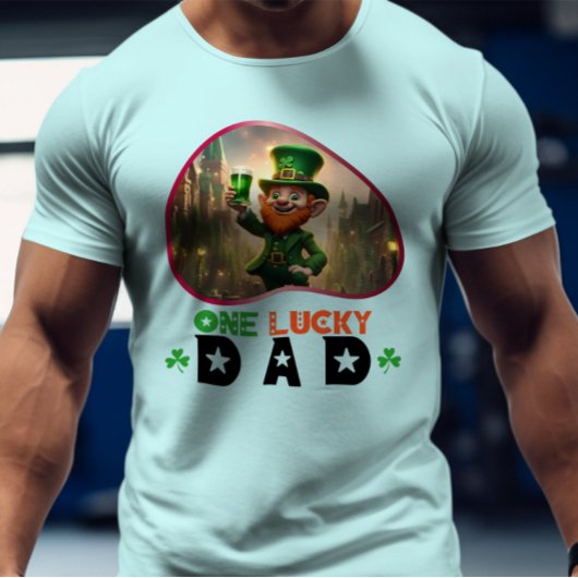 Een gelukkige vader - Leprechaun's pot van plezier T-shirt
