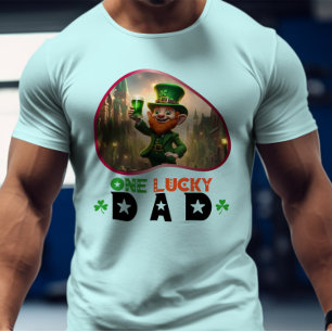 Een gelukkige vader - Leprechaun's pot van plezier T-shirt