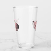 "Een gelukkige Valentijnsdag" met de hand geschrev Glas (Rechts)