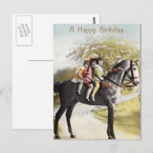 Een gelukkige verjaardag briefkaart (Voorkant / Achterkant)