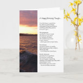 Een gelukkige verjaardag dacht... kaart (Gele Bloem)