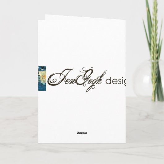 Een gelukkige Verjaardag op Kraan Kaart (Achterkant)