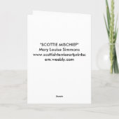 EEN GELUKKIGE VERJAARDAG SCOTTIE KAART (Achterkant)