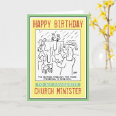 Een gelukkige verjaardag voor een priester of pred kaart (Gele Bloem)