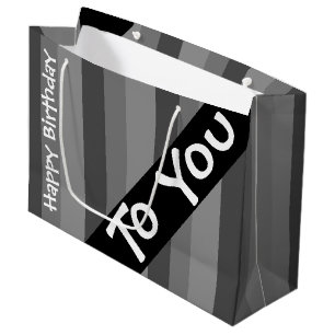 Een gelukkige verjaardag voor jou groot cadeauzakje