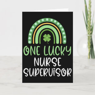Een gelukkige verpleegkundige supervisor St. Patri Kaart