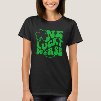 Eén gelukkige verpleegster RN ICU ER Stethoscoop S T-shirt