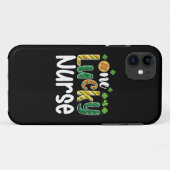 Een gelukkige verpleegster St. Patrick's Day Case-Mate iPhone Case (Achterkant (horizontaal))