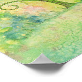 Een gelukkige Vloeiende Vlieger en Butterflies Kun Poster (Hoek)