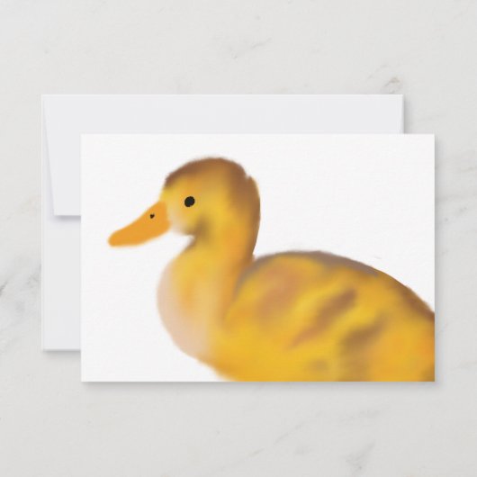 Eén geluks-eend bedankkaart (Achterkant)
